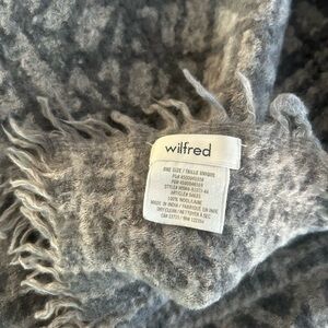 Wilfred Gray Wool Scarf